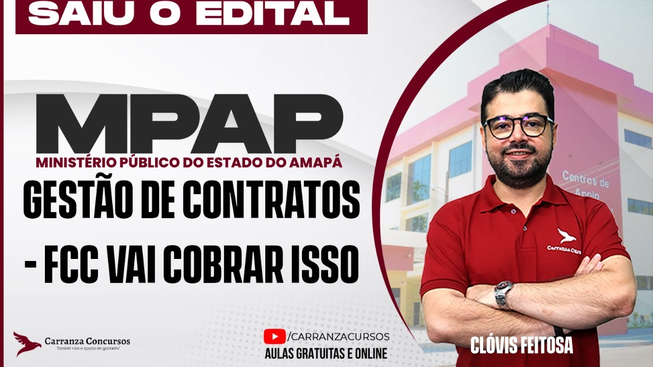 Concurso MPAP – Gestão de Contratos | Administração – FCC Vai Cobrar Isso
