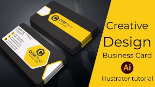 Creative Business Card Design Illustrator tutorial