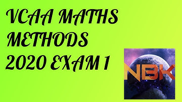 2020 VCE Mathematical Methods Exam 1 Suggested Solutions