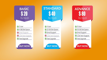 How to Create a Professional Website Pricing Plan in Adobe Illustrator  Full Tutorial