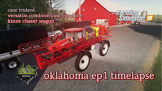 OKLAHOMA EP1 TIMELAPSE CASE TRIDENT FS19 FARMING SIMULATOR 19
