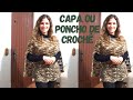 Capa ou Poncho de Crochê