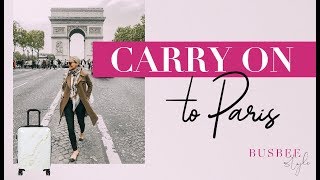 How To Pack For Paris With Just A Carry On