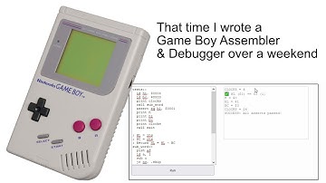 Game Boy Emulator, Assembler, and Debugger in one weekend
