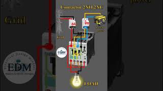 How To Automatically Switch Between Two Power Sources, Contactor, 2Nc,2No, 220V-Ac