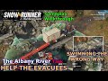 SnowRunner - Help the Evacuees | Swimming the wrong way | The Albany River Task - Phase 9