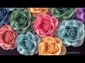 Small Paper Rose with a stem, Full Tutorial, DIY Paper Flowers