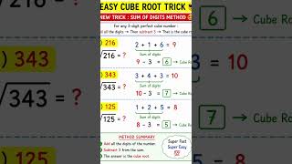 new easy cube root short trick😍 #shorts #mathstricks