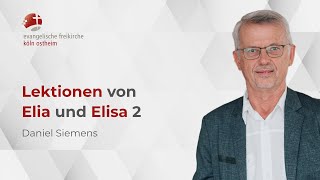 Lektionen Von Elia Und Elisa 2 Daniel Siemens