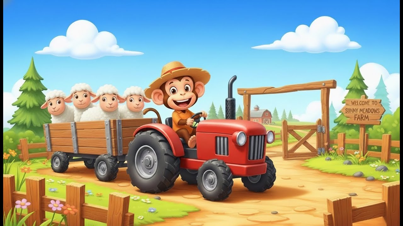 Monkey Farmer Fixes Tractor and Plows Beet Field - Farm Work🐒🚜