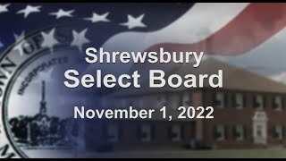 Select Board Meeting of Nov 1, 2022