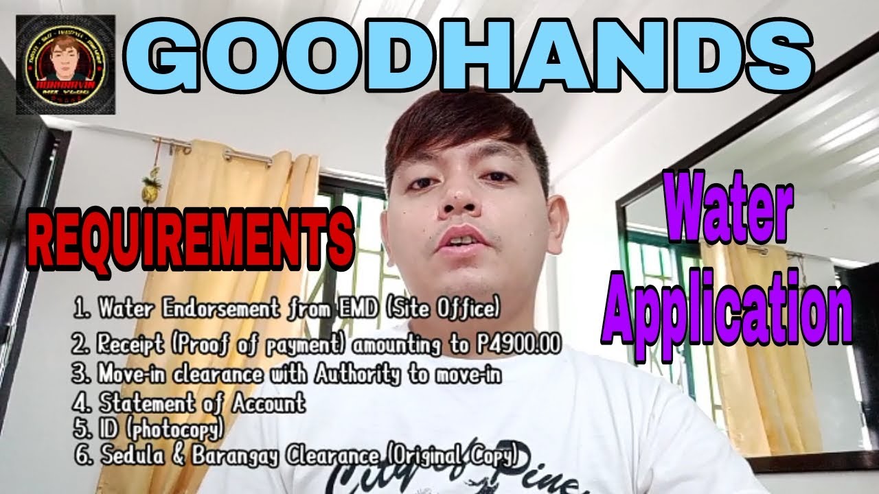 Northdale Villas Water Application and Requirements GOODHANDS