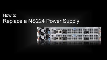How to replace a NS224 Power Supply