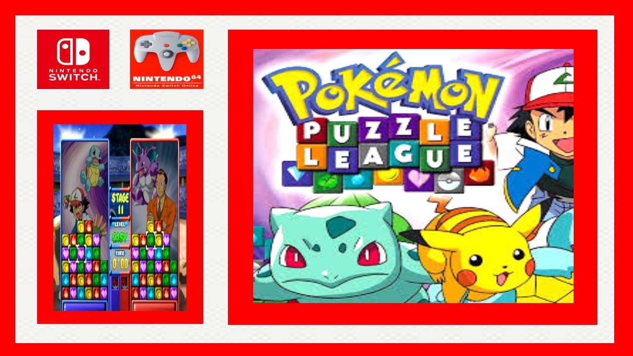 Pokemon Puzzle League / Nintendo Switch Gameplay / N64 (No