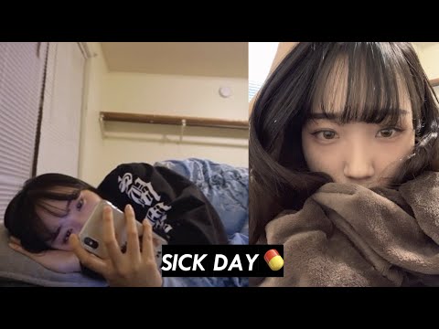 <strong>미국대학생의</strong> 감기로 집에서 요양하고 쉬는일상💊/SICK DAY VLOG