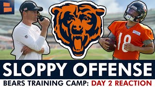 SLOPPY OFFENSE! Chicago Bears Training Camp Day 2 Reaction Ft. Caleb Williams & Luther Burden Update screenshot 5