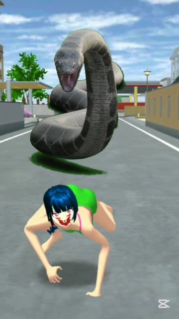 Dia membuatku takut🥶👹🐍 #shorts #sakuraschoolsimulator #shortsvideo #viral