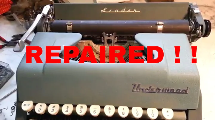 Underwood Leader Manual Typewriter Repaired Return/Index Pawl Improvised Modified Best Fix Challange