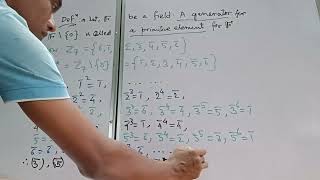 Famous Primitive Element of a Field...Find primitive Element of Z_7... Profile
