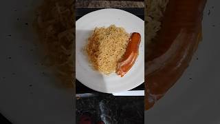 YUMMY Chicken Noodles WITH Smoked Sausage😋 #mazzasshorts #shorts #viral #food #foodie #budgetfood