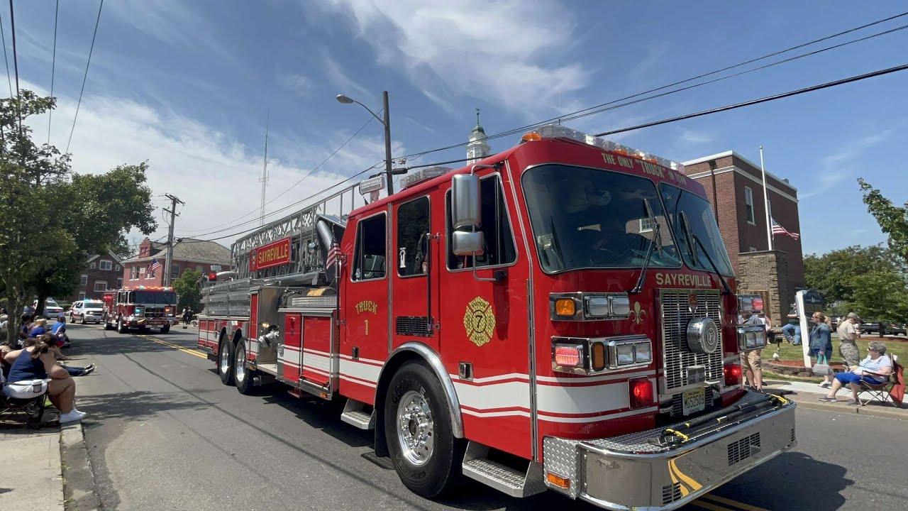 A completion of Sayreville Fire Department truck 1 YouTube