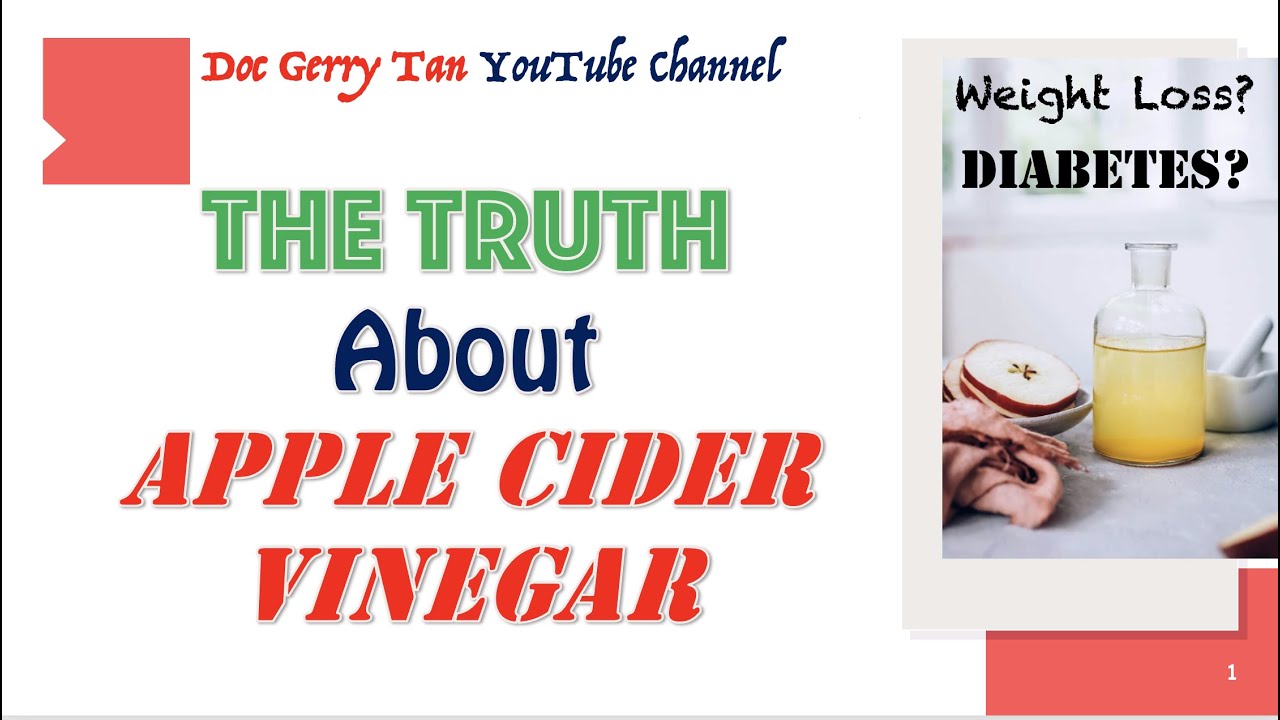 Is Apple Cider Vinegar Safe for Weight loss and Diabetes? YouTube