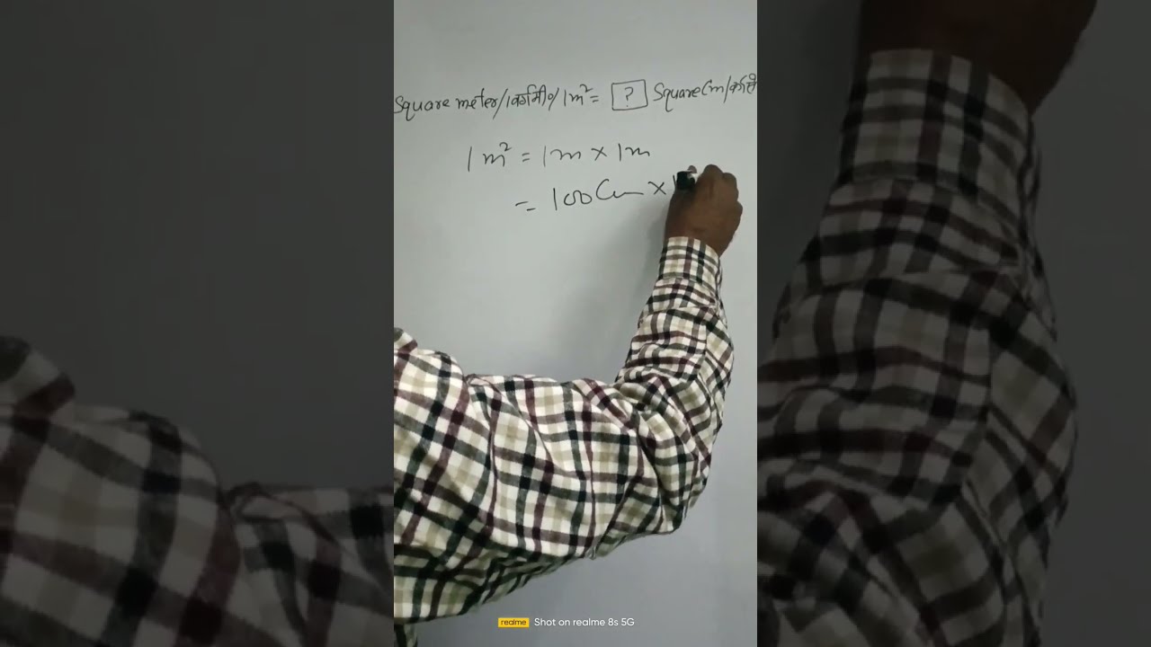 How To Change Square Metre M Into Centimetre Cm 