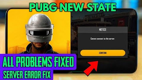 PUBG - NEW STATE UNABLE TO CONNECT TO SERVER PROBLEM FIXED 100% | whutdaflash