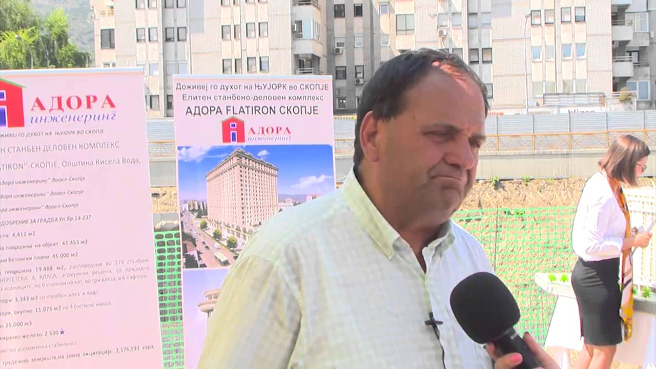 Cifliganec za Netpress: Adora Fletajron Skopje najgolema investicija vo visokogradbata