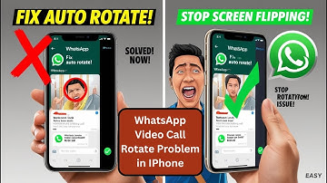 How To Fix WhatsApp Video Call Auto Rotate Problem on iPhone 2025 | Fix Auto Rotate Issue on iPhone