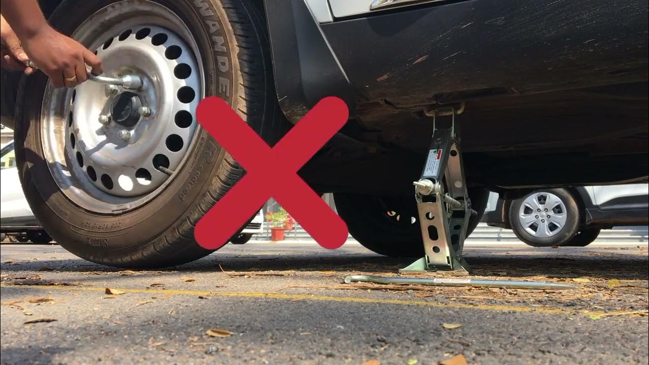 Car tyre change (Stepney) Brezza Best SUV YouTube