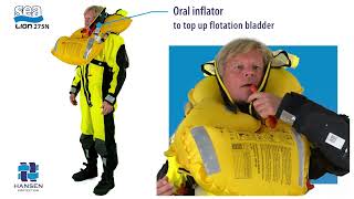 海獅自動充氣式救生衣 SeaLion SOLAS 275N Offshore Life Jacket
