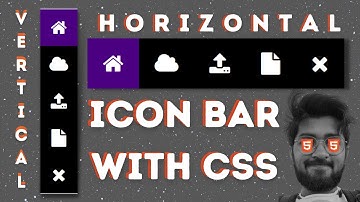 How to create an Icon Bar with CSS