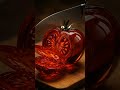 TOMATOES 🍅 ASMR GLASSY CUT #asmrsounds #relaxing #ai #satisfying #asmrvideo