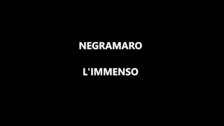 Video thumbnail of "Negramaro - L'immenso (testo)"