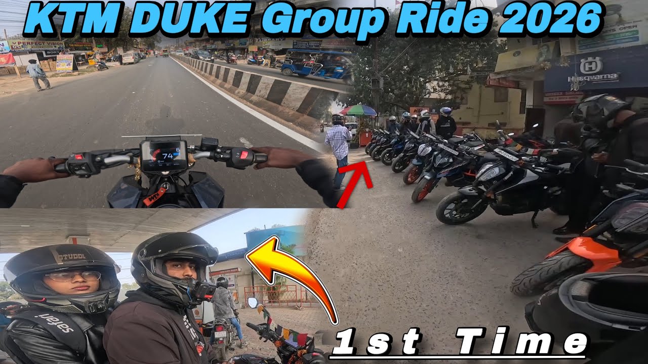 2026 की पहली KTM Duke Group Ride 😎 | Full Masti Ride #dhtrider01 #ktm #ktmduke200 #groupride