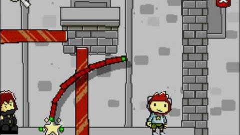 Scribblenauts: Get Starites through steel doors with only 1 rope