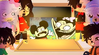 Mickey and his friends react to ‘Mokeys Show’ || Gacha Club Reaction Video (PART 1.5)