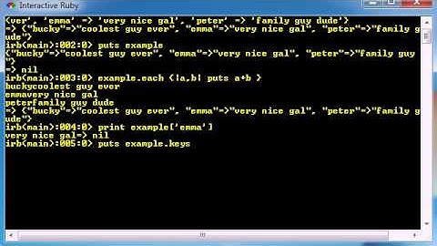 Ruby Programming Tutorial - 32 - Methods for Hashes