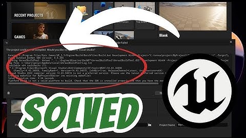 Visual Studio 2022 compiler version not preferred | Project could not be compiled Unreal Engine FIX