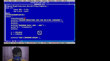 05. Menghitung Luas dan Keliling Lingkaran - Bahasa Pemrograman Pascal