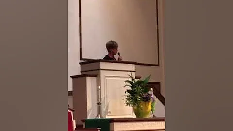 Susan Huggins sings at FBC Raeford