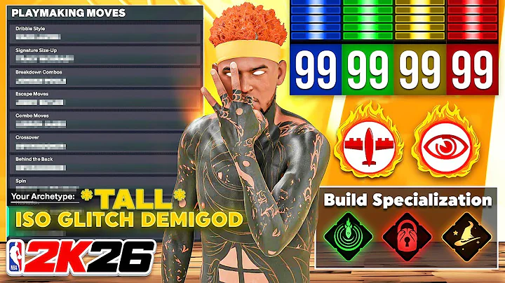 THIS 6'8 TALL ISO GLITCH DEMIGOD WILL BREAK NBA 2K26! BEST 6'8 DRIBBLE MOVES! OFFICAL STEEZO BUILD
