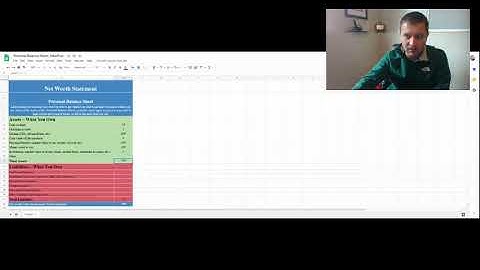 Net Worth  Personal Balance Sheet