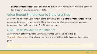 How to Make Users Input Information Only Once in Your Android App