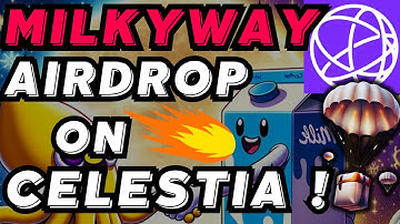 Massive Airdrop on Celestia for TIA Stakers: Stake Your TIA on Milkyway to Qualify!  🔥