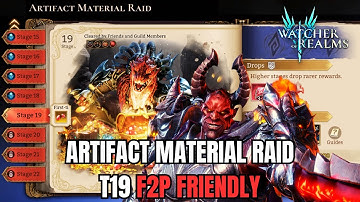 Watcher Of Realms | Artifact Material Raid - Stage 19 (F2P Account)
