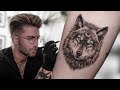 MICRO WOLF TATTOO TIME LAPSE