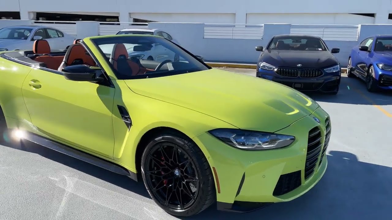 Tour the 2022 M4 Competition xDrive Convertible in Sao Paulo Yellow ...