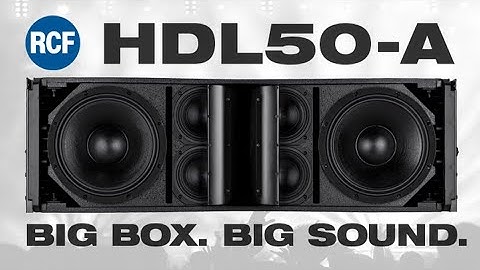 RCF HDL 50 4K Active line array // RCF subwoofer 9007-AS
